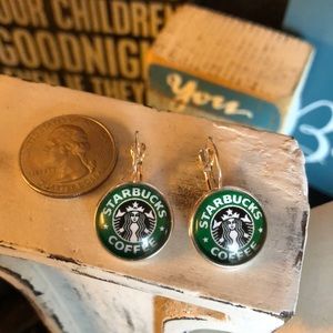 Starbucks Leverback Earrings